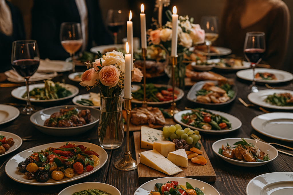 Host an event - Prepared Food sitting on a table